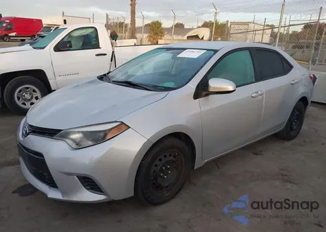 2015 Toyota Corolla Le from USA, damaged, VIN 5YFBURHE7FP348930